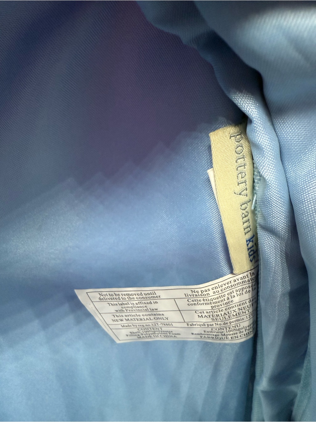 Pottery Barn Kids Pink Backpack With Light Blue Trim- Like New — image 3 of 8